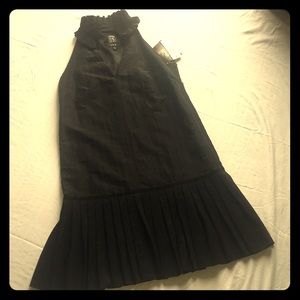 NWT black sleeveless shift dress